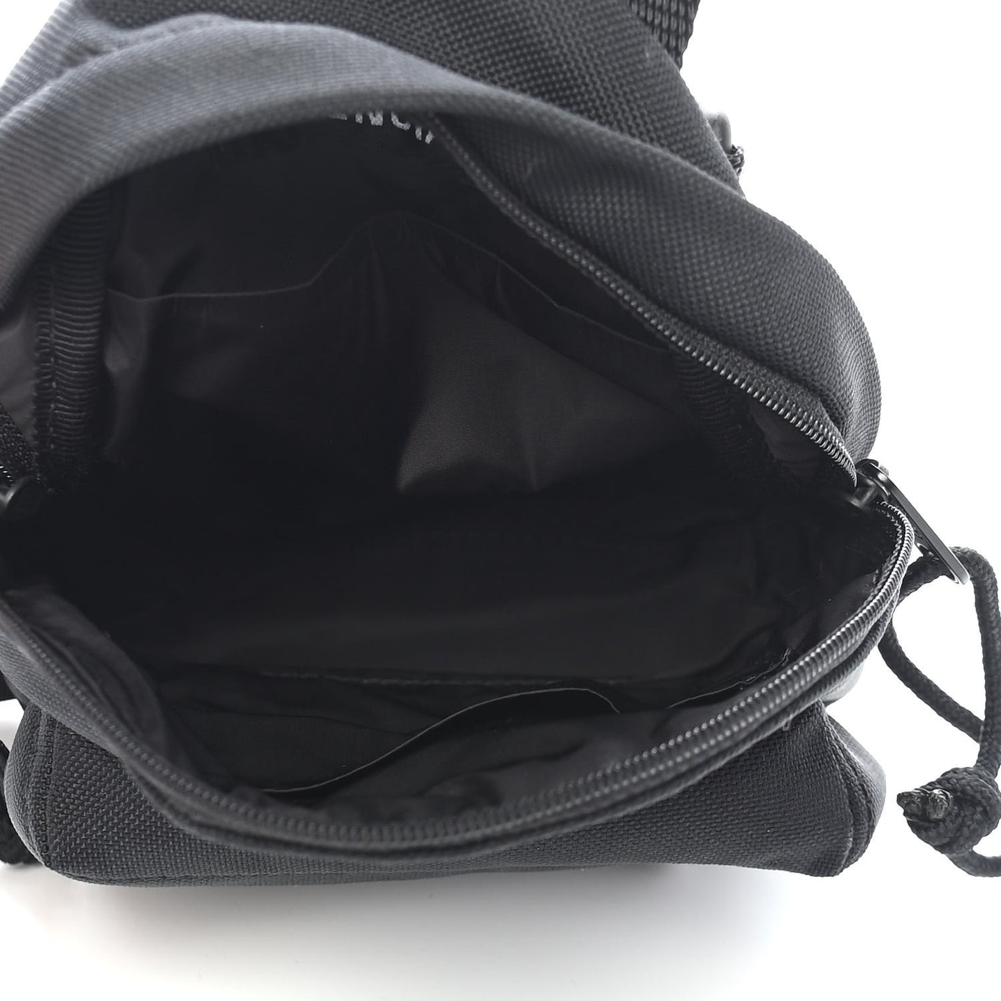 Recycled Casual Nylon Mini Oversized Backpack Black