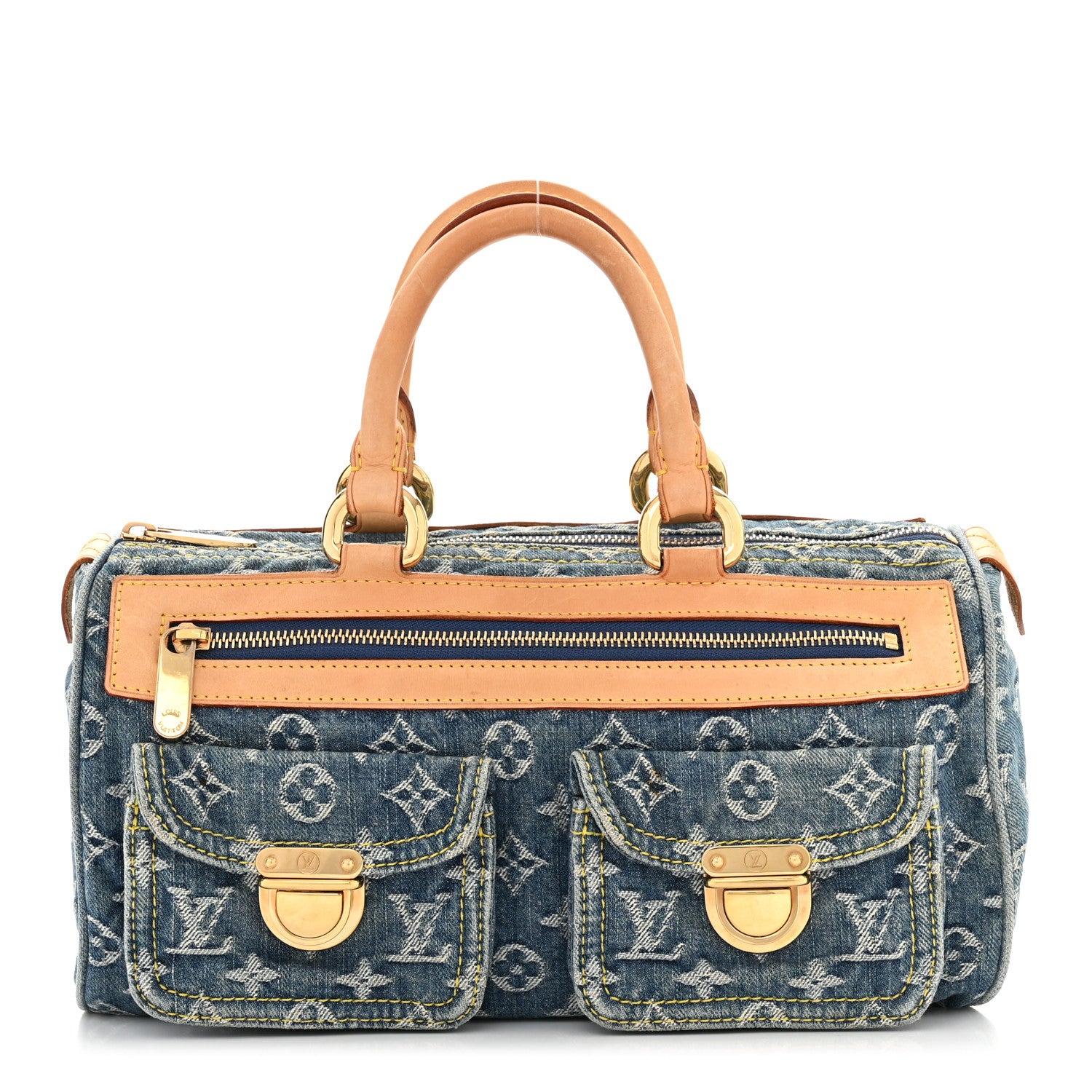 Louis Vuitton Monogram Denim Neo Speedy Blue 1 of 13