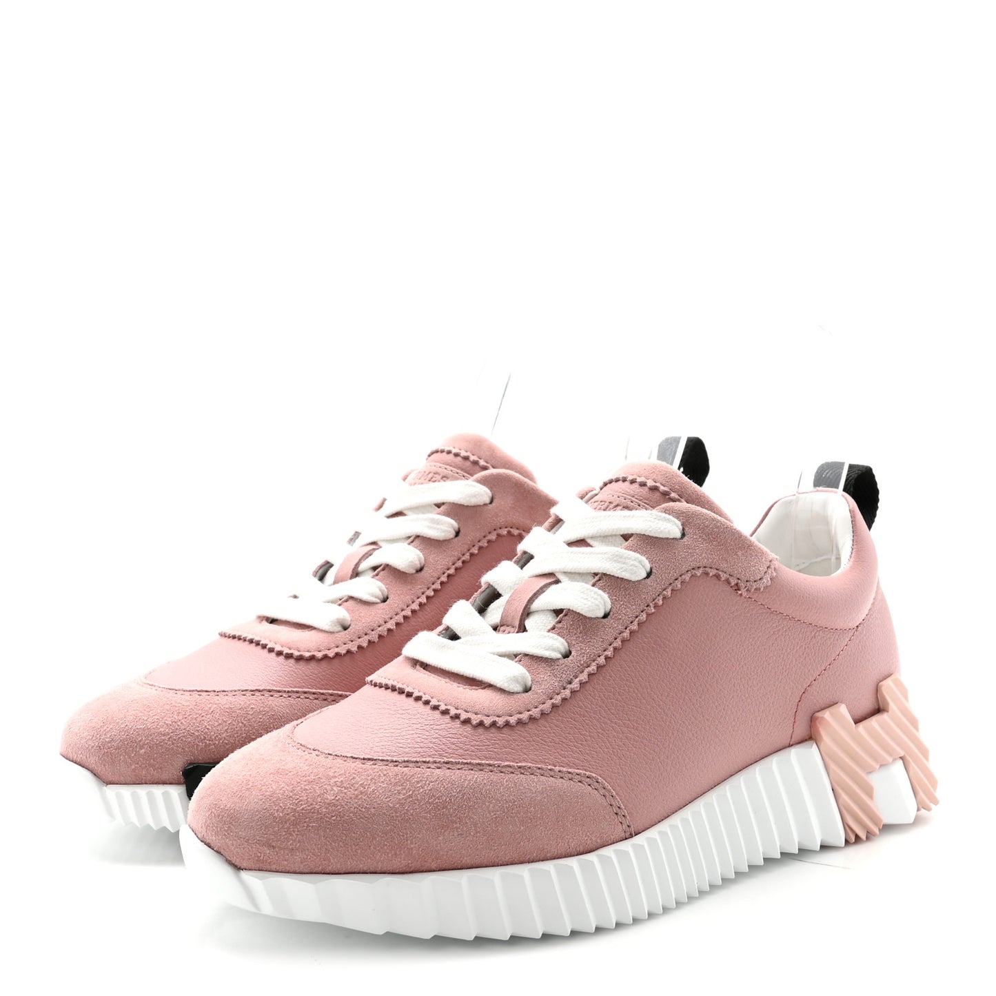 Sport Goatskin Suede Goatskin Womens Bouncing Sneakers 35.5 Rose Aquarelle