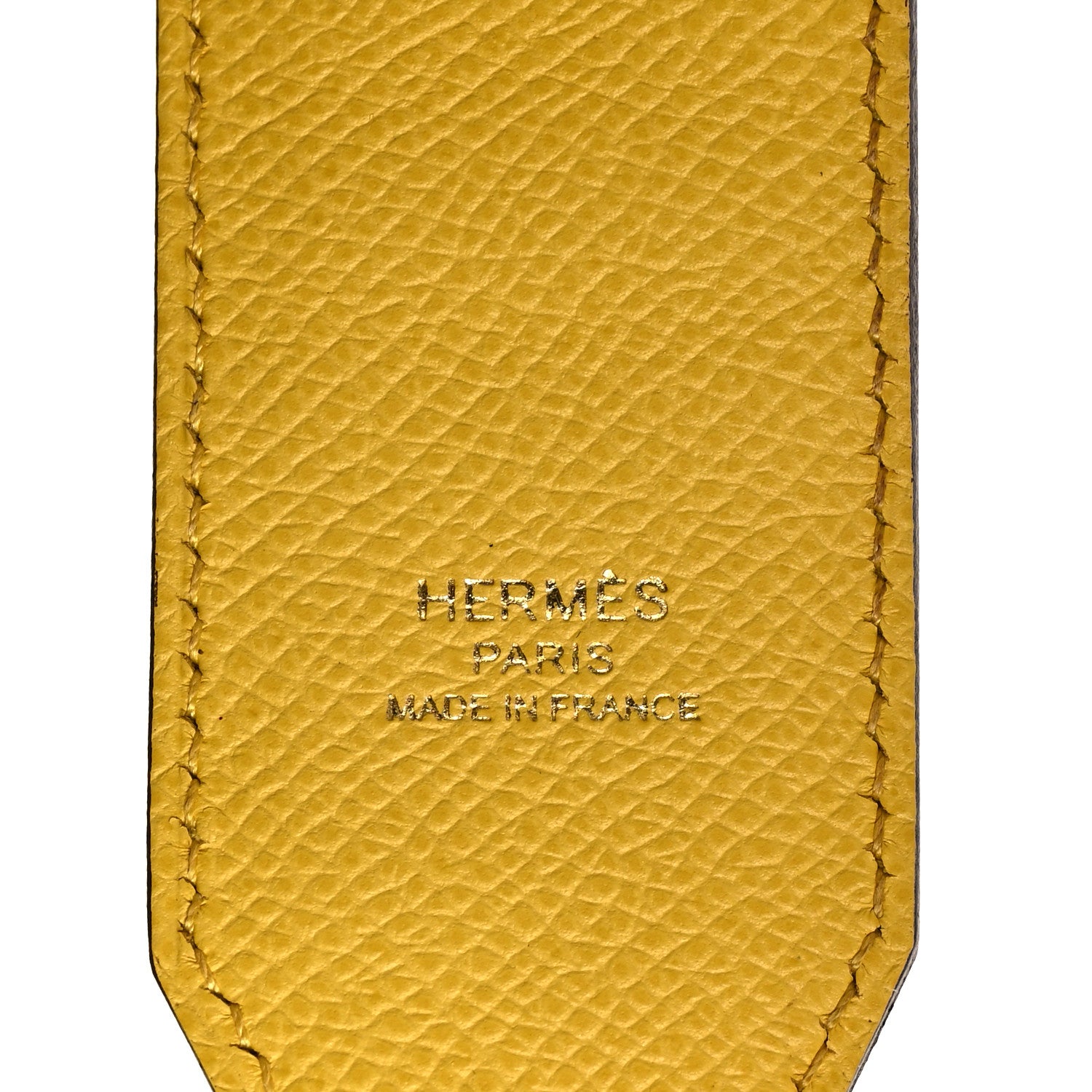 Hermes Epsom 40mm Hexagone Tressage Shoulder Strap Rouge H Jaune de Naples Gold 4 of 6
