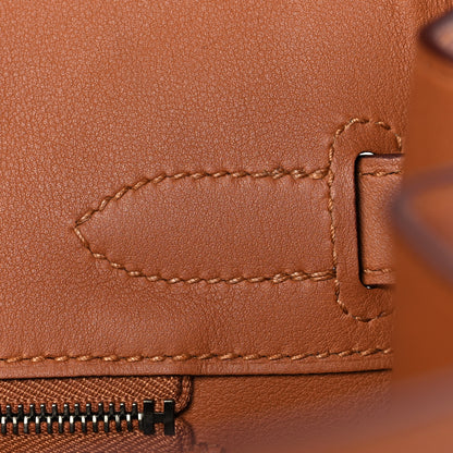 Hermes Swift Epsom Tressage Birkin 30 Gold Bleu de Nord Bleu Indigo 23 of 34