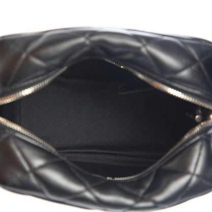 Saint Laurent Calfskin Y Quilted Monogram Small Loulou Bowling Bag Black 4 of 8