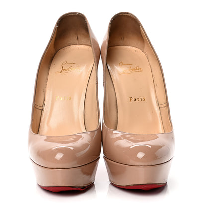 Christian Louboutin Patent Bianca 140 Pumps 40 Nude 2 of 7
