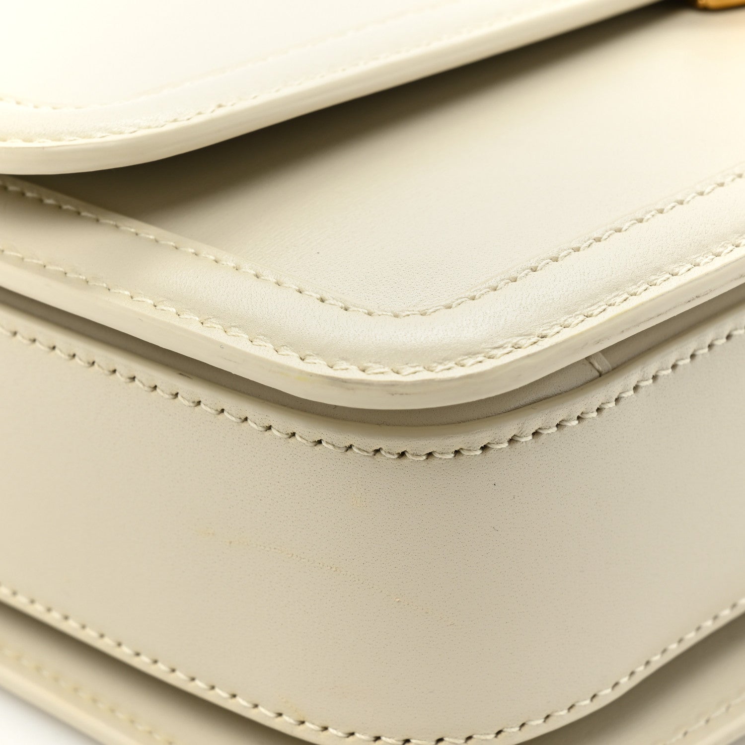 Saint Laurent Box Calfskin Monogram Medium Solferino Satchel Crema Soft 9 of 14