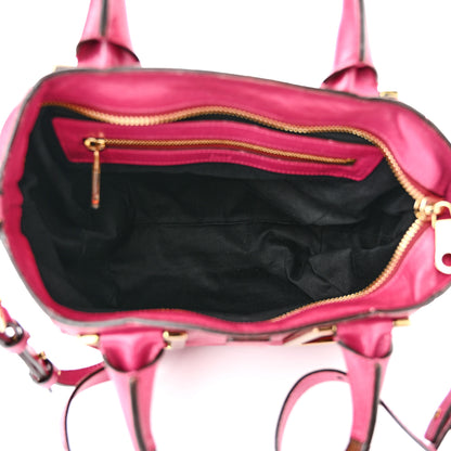 Chloe Tumbled Lambskin Small Ethel Satchel Cyclamen 5 of 10