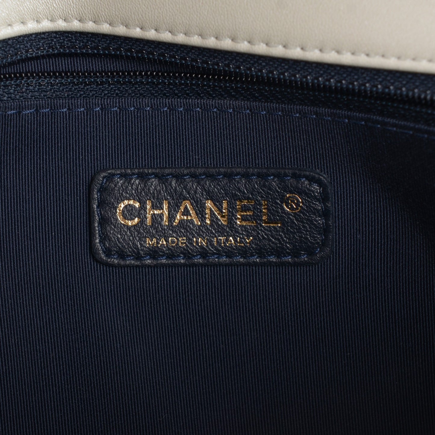 Lambskin Embossed New Medium Boy Cube Flap White