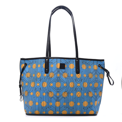MCM Visetos Large Reversible Shopper Tote Black 6 of 12