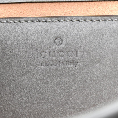 Gucci Calfskin Matelasse Aria Mini GG Marmont Shoulder Bag Deep Grey 5 of 11