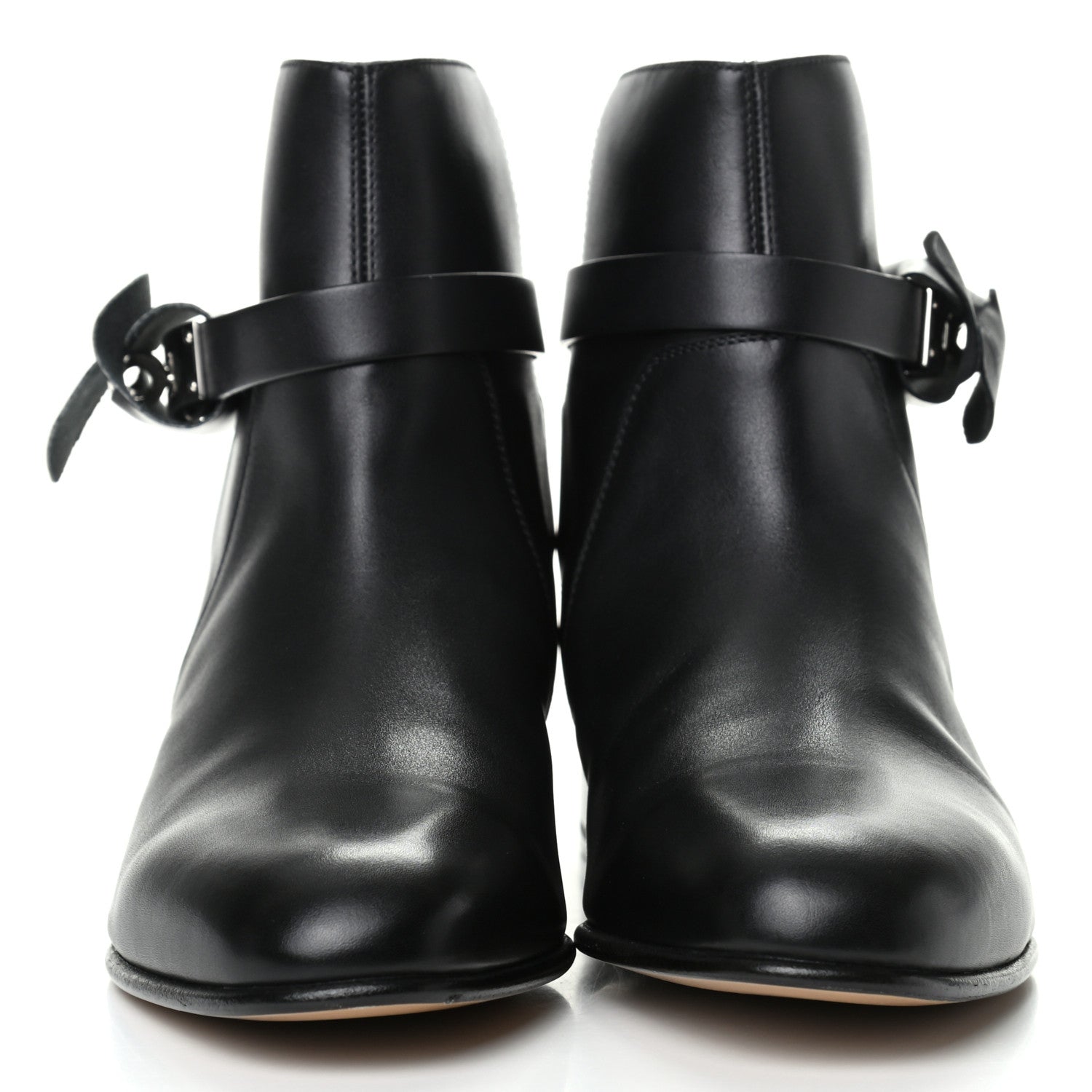 Hermes Calfskin Neo Low Boots 37.5 Black 2 of 9