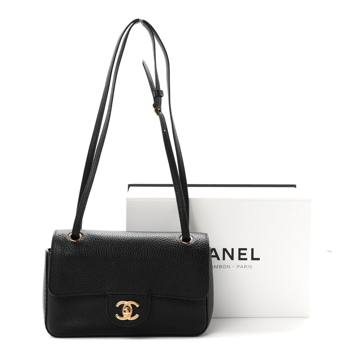 Chanel Grained Calfskin Mini Souplissimo Maxi Flap Black 11 of 11