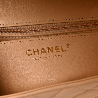 Chanel Lambskin Quilted Mini Rectangular Flap Beige 6 of 11