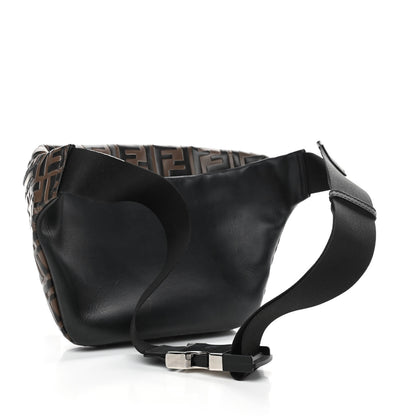 Fendi Vitello Century Bi-Color FF 1974 Embossed Belt Bag Maya Black 3 of 11