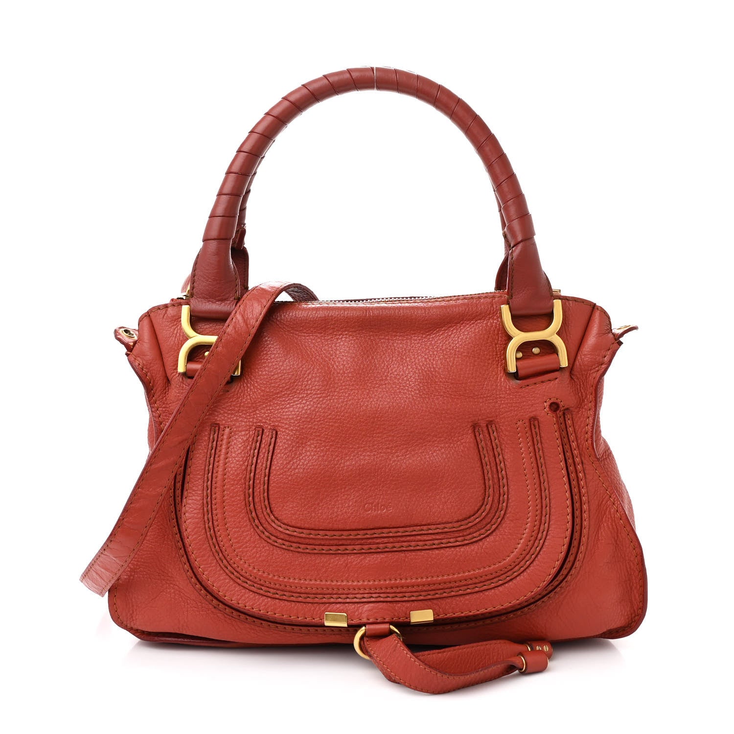 Chloe Calfskin Medium Marcie Satchel Maple Leaf 1 of 10