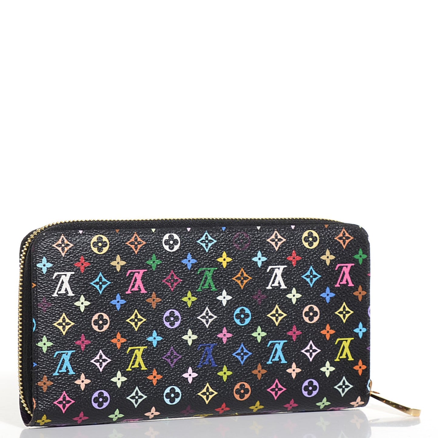 Monogram Multicolor Zippy Wallet Black Violet