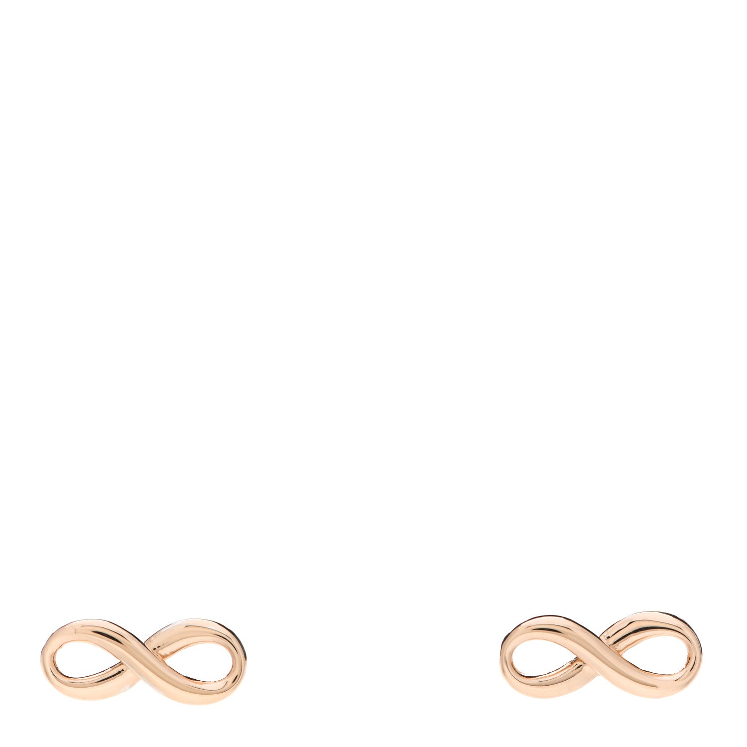 Tiffany 18K Rose Gold Infinity Earrings 1 of 5