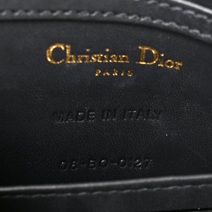 Christian Dior Metallic Patent Micro-Cannage Baby Diorama Flap Bag Gold 7 of 11