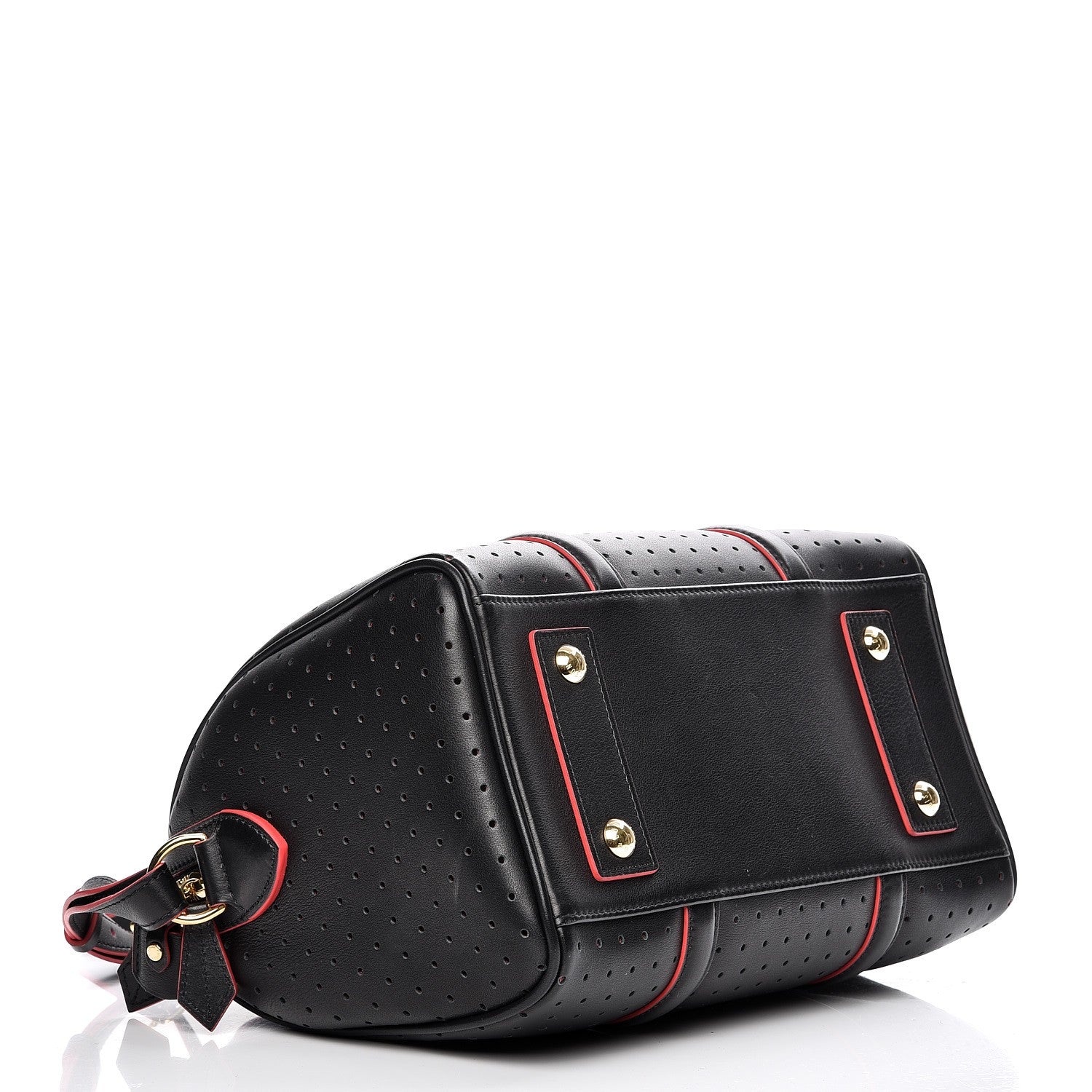 Louis Vuitton Veau Soie Calfskin Perforated SC Bag PM Black 5 of 7