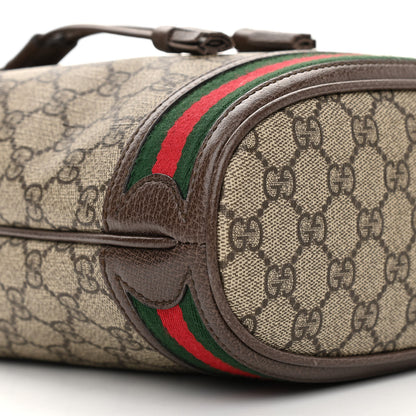 Gucci GG Supreme Monogram Web Small Ophidia Bucket Bag Brown 9 of 11