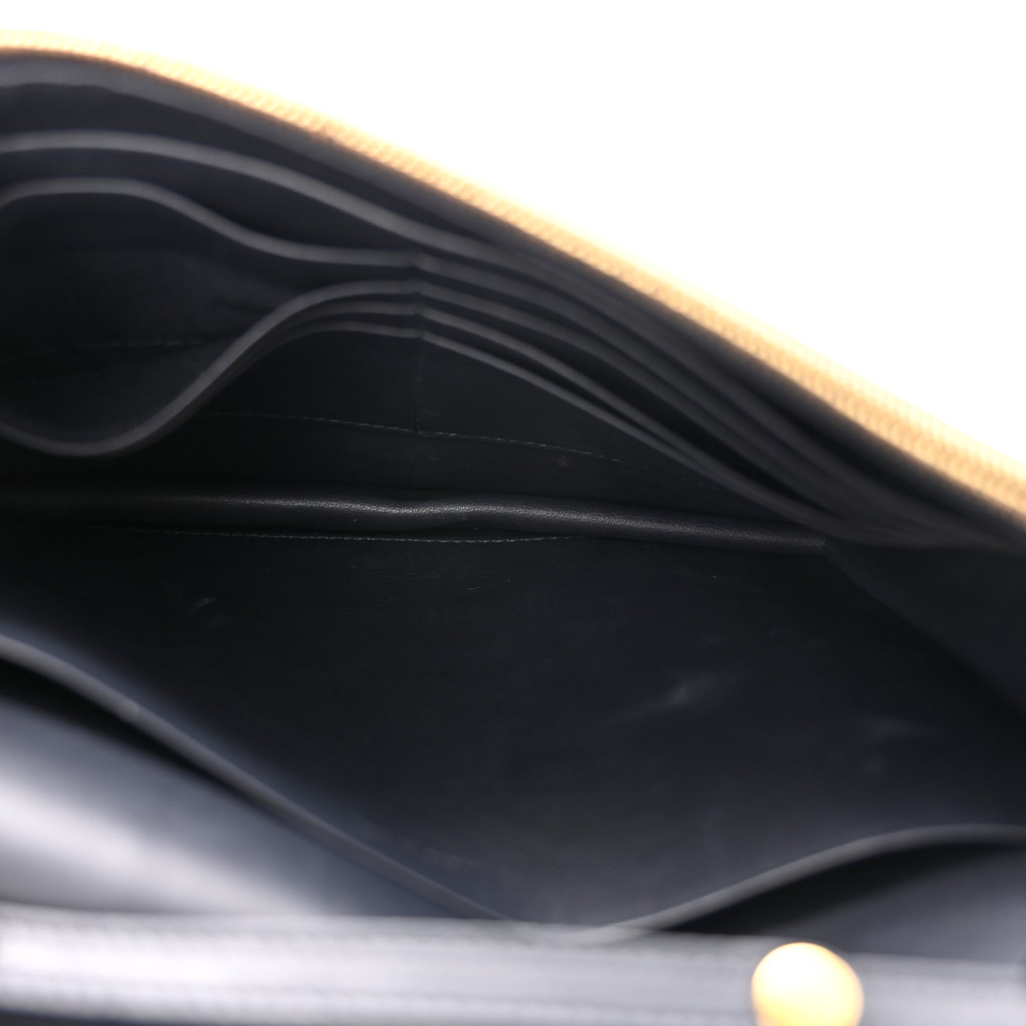 Smooth Lambskin Frame Evening Chain Clutch Dark Navy Claycourt