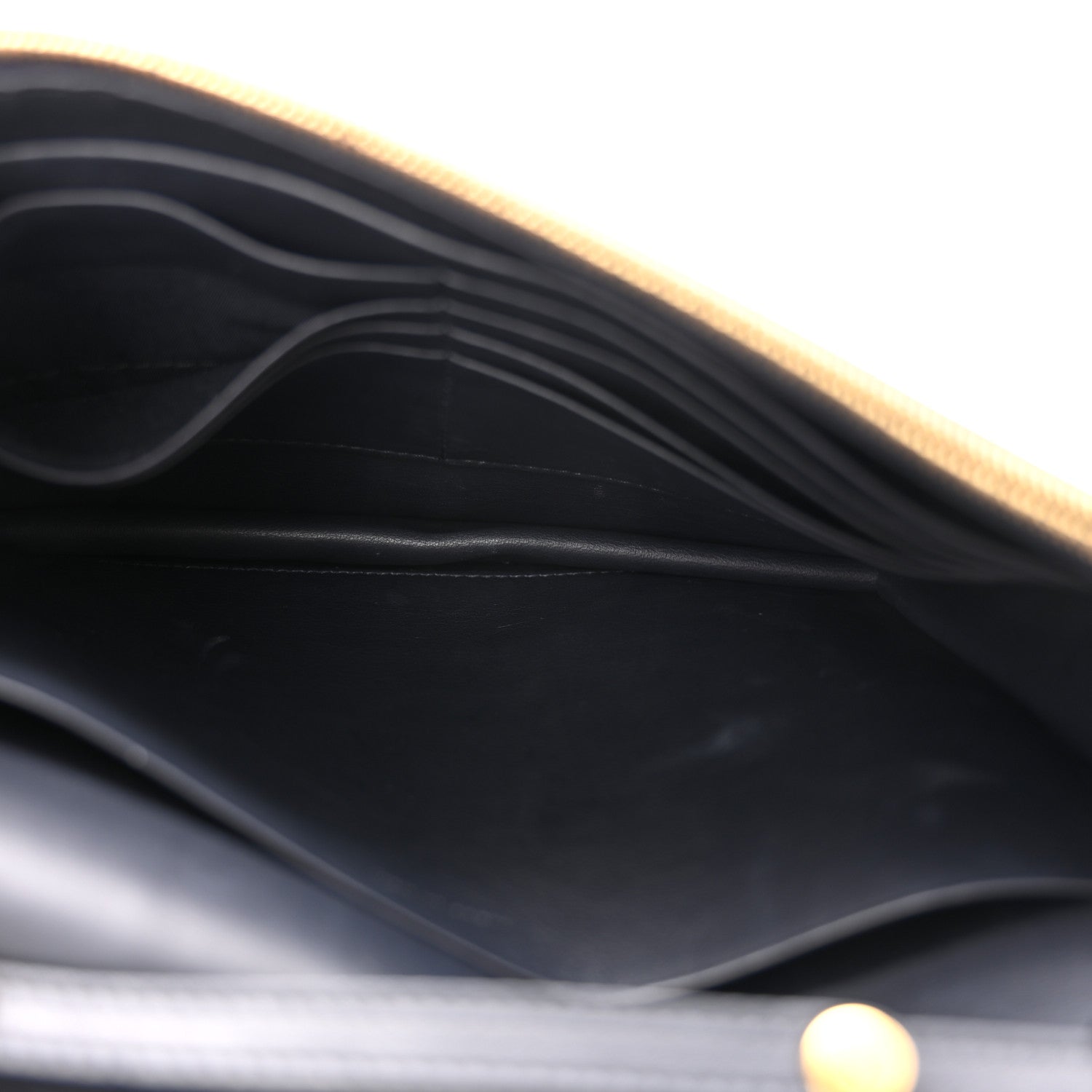 Celine Smooth Lambskin Frame Evening Chain Clutch Dark Navy Claycourt 4 of 10