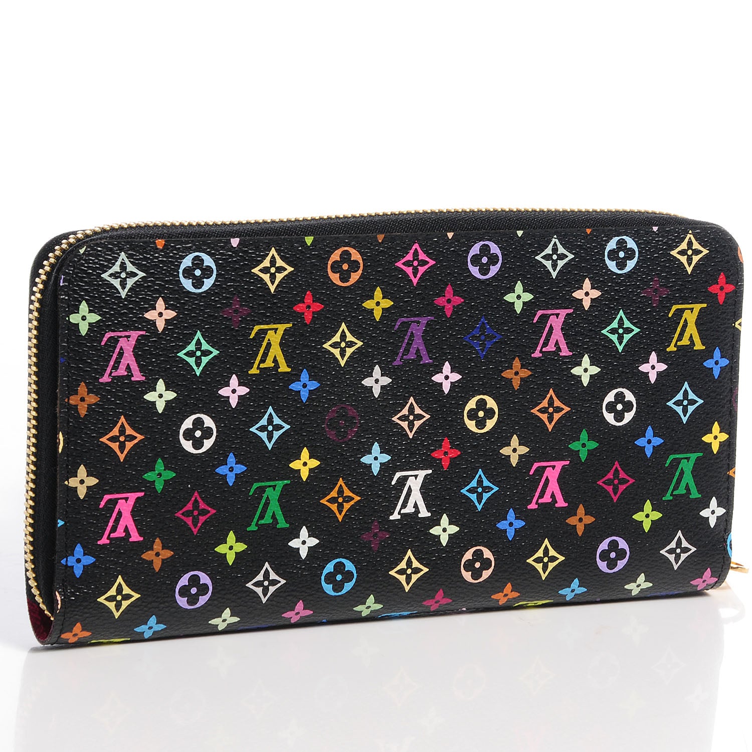 Louis Vuitton Monogram Multicolor Zippy Wallet Black Grenade 3 of 8