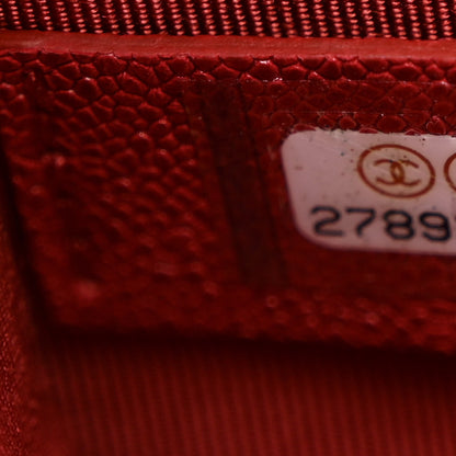 Chanel Caviar Quilted North South Boy Flap Red 7 of 11