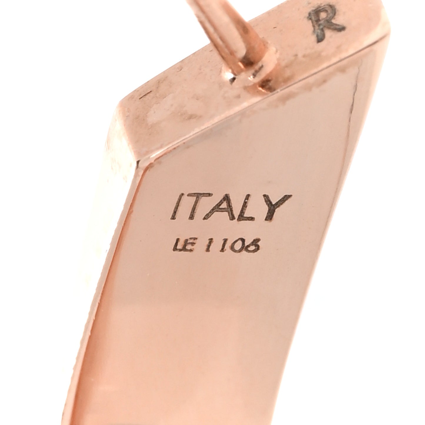 Nanogram Hoop Earrings Pink Gold
