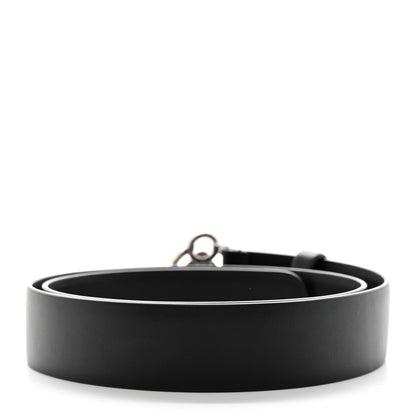 Chanel Calfskin Crystal Pearl CC Belt 85 34 Black Silver 2 of 8