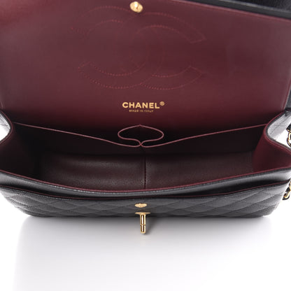 Chanel Caviar Quilted Jumbo Double Flap Black 5 of 10