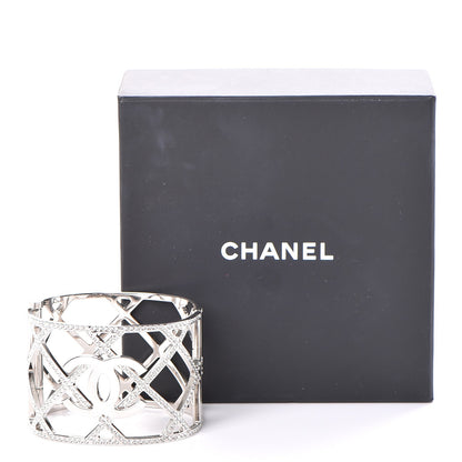Chanel Crystal CC Cuff Silver 7 of 7