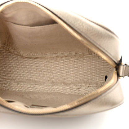 Gucci Metallic Pebbled Calfskin Small Soho Disco Bag Golden Beige 5 of 10