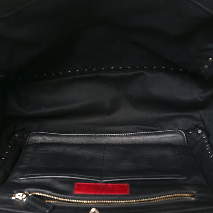 Valentino Garavani Vitello Medium Rockstud Tote Tote Black 5 of 9