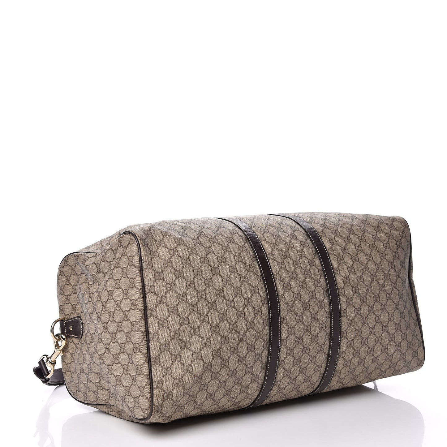 GG Plus Monogram Large Carry On Duffle Bag Brown