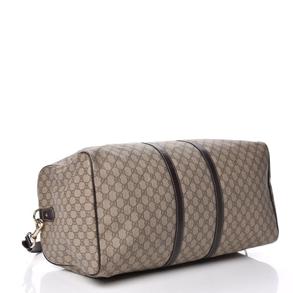 Gucci GG Plus Monogram Large Carry On Duffle Bag Brown 4 of 14