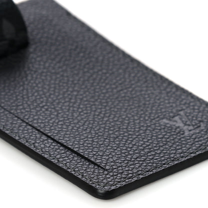 Louis Vuitton Calfskin Monogram Eclipse Luggage Tag 6 of 8