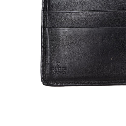 Gucci Guccissima Signature Bi-Fold Wallet Black 6 of 11