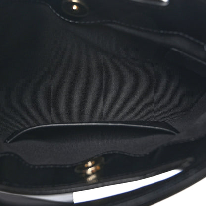 Chanel Shiny Crumpled Calfskin Quilted Nano 31 Shopping Bag Black 5 of 11