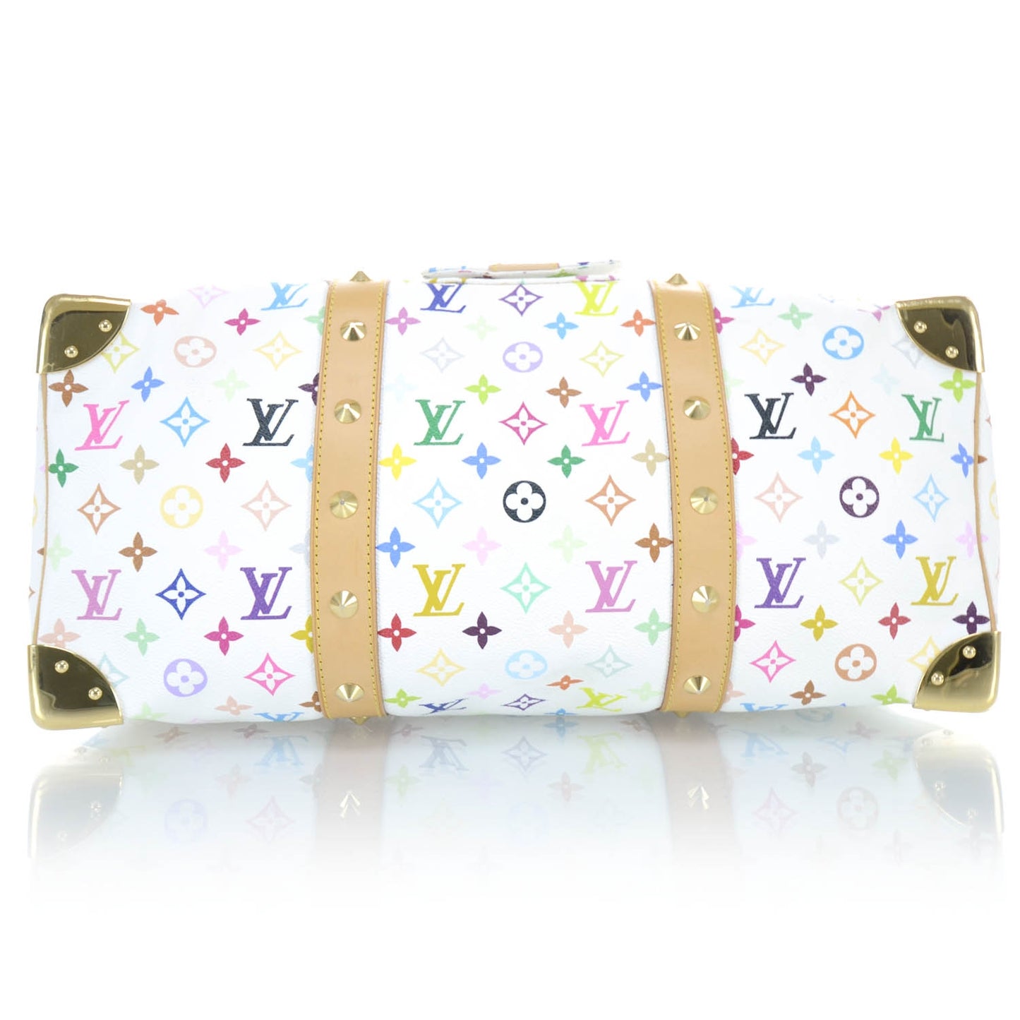 Monogram Multicolor Keepall 45 White