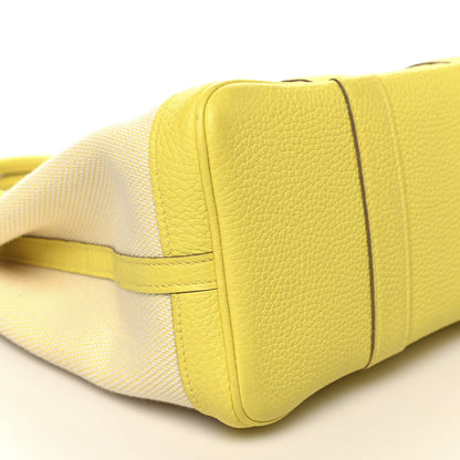 Hermes Toile Negonda Garden Party 30 TPM Ecru Citron Lime 8 of 9