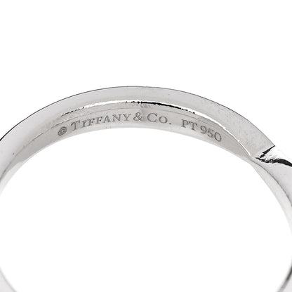 Tiffany Platinum Diamond Harmony Bead Set Band Ring 49 5 4 of 5
