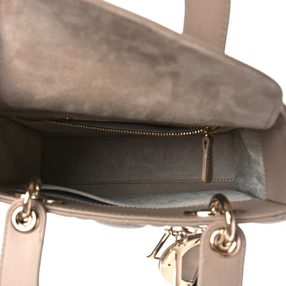 Christian Dior Lambskin Cannage Small My ABCDior Lady Dior Taupe 5 of 8