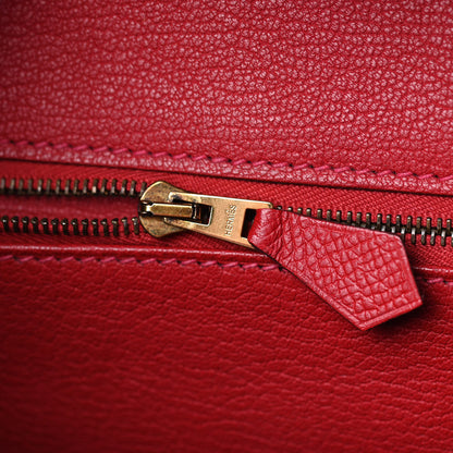 Hermes Epsom Birkin 30 Rouge Casaque 16 of 40