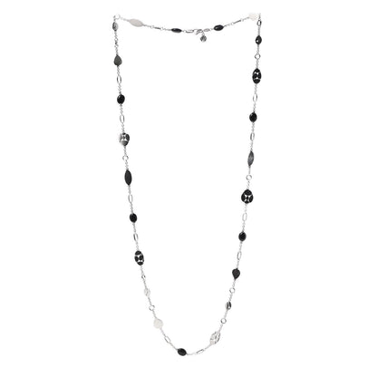 John Hardy Sterling Silver Black Onyx Kali Menari Pebble Necklace 3 of 5