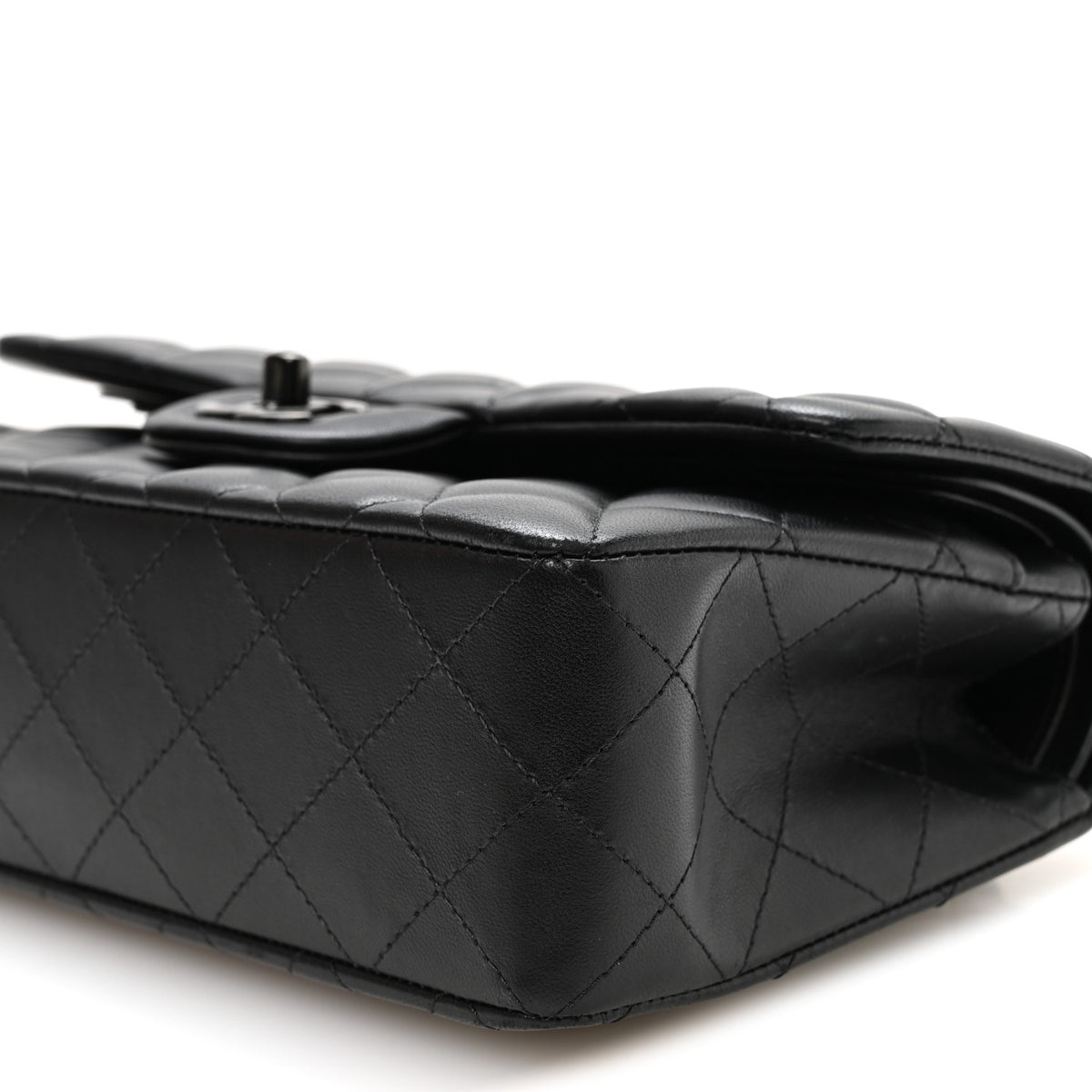 Chanel Lambskin Quilted Small Double Flap So Black 10 of 11
