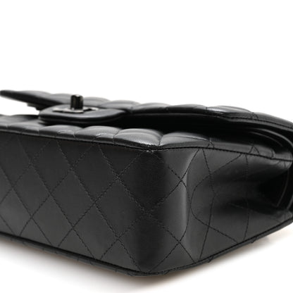 Chanel Lambskin Quilted Small Double Flap So Black 10 of 11
