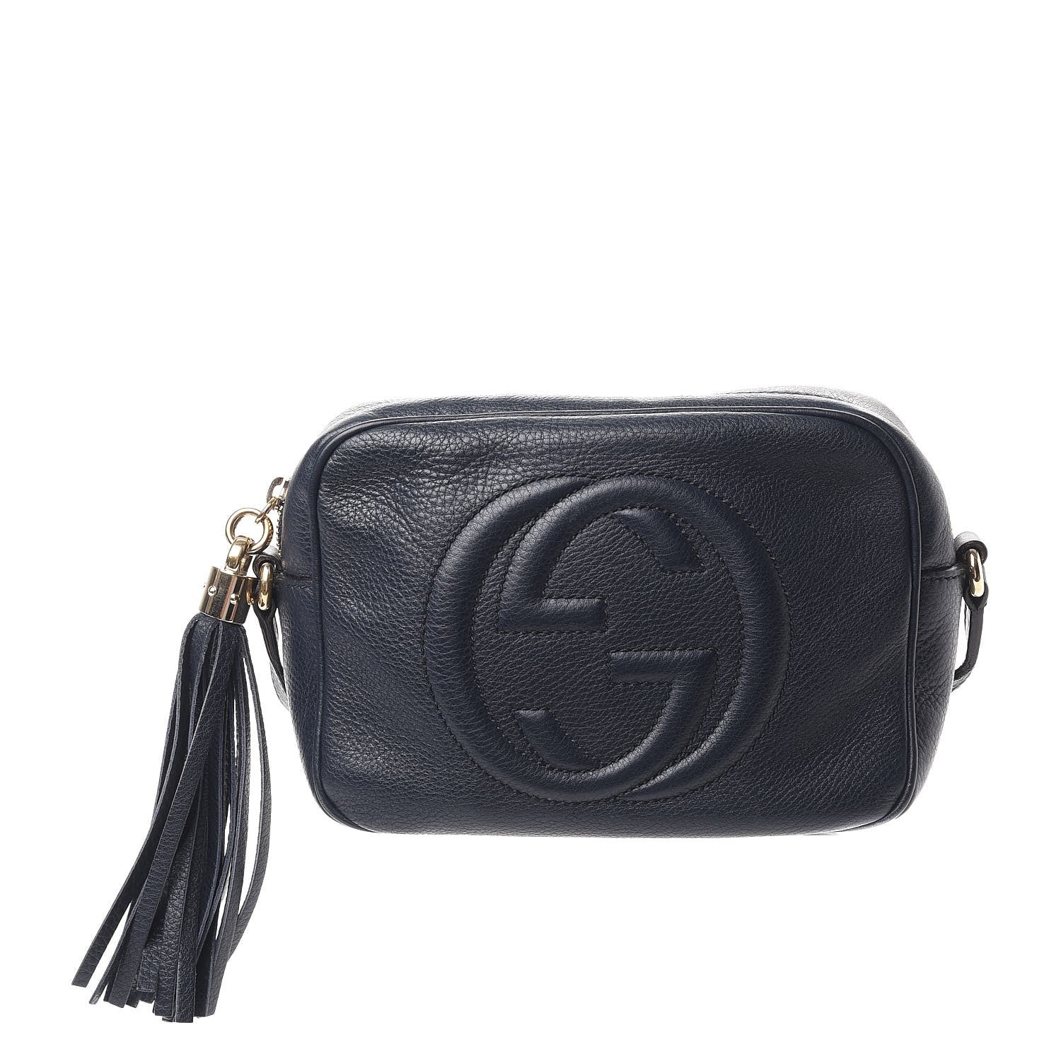 Gucci Pebbled Calfskin Small Soho Disco Bag Blue 1 of 9