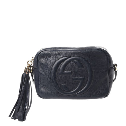 Gucci Pebbled Calfskin Small Soho Disco Bag Blue 1 of 9