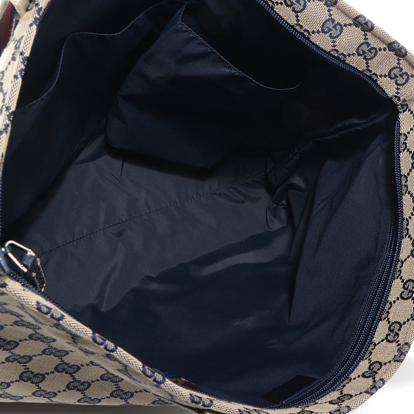 Monogram Web Large Diaper Tote Navy
