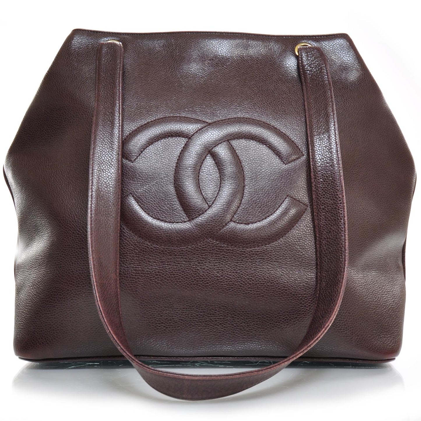 Caviar Shoulder Bag Bordeaux