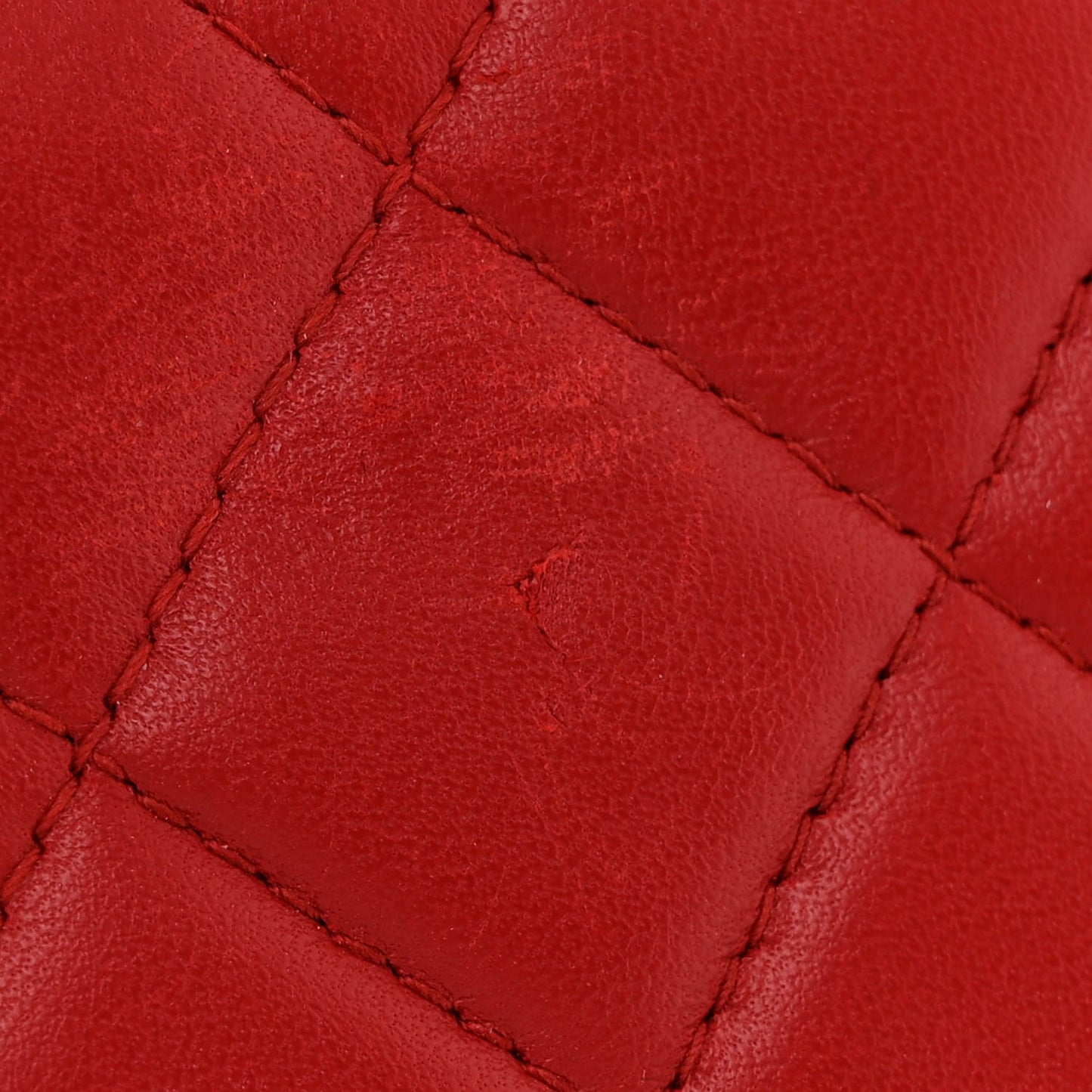 Lambskin Quilted Boy Wallet On Chain WOC Red